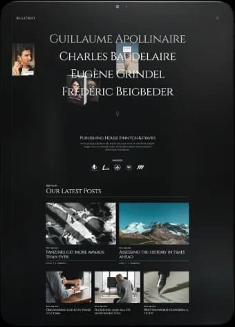 Author website design 5