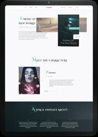 Author website design 3