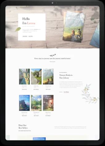 Author website design 4