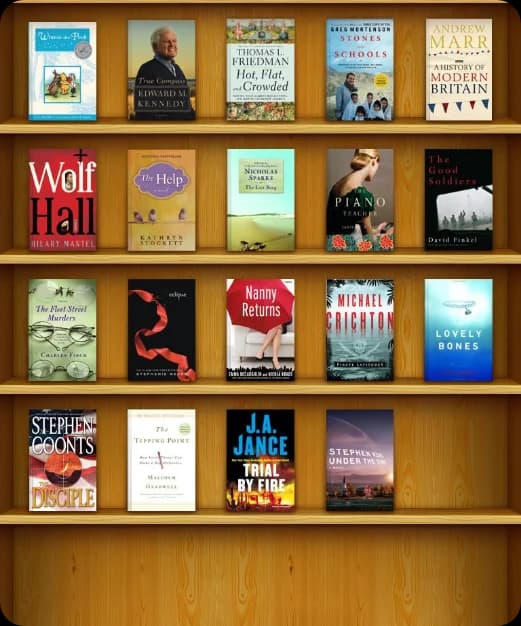 Stack of books including Deep Water by John Bracklan