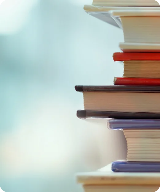 Stack of books including Deep Water by John Bracklan